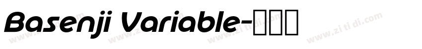 Basenji Variable字体转换
